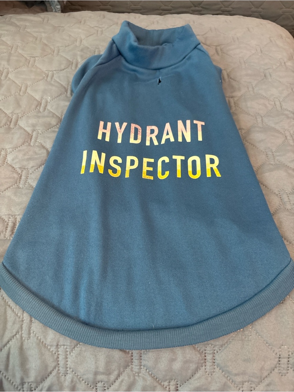 Hydrant Inspector Pet Tee - Blue